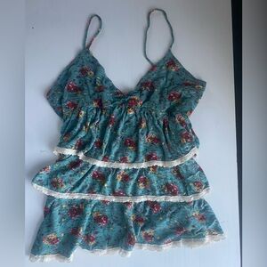 Floral Ruffle Camisole Top